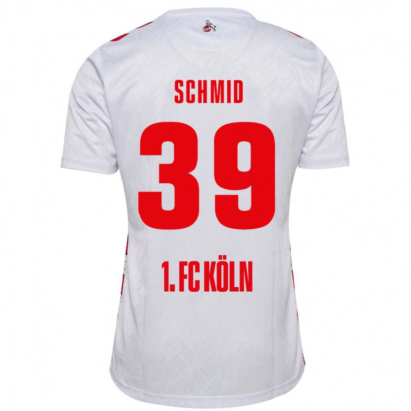 Danxen Kinder Maximilian Schmid #39 Weiß Rot Heimtrikot Trikot 2024/25 T-Shirt