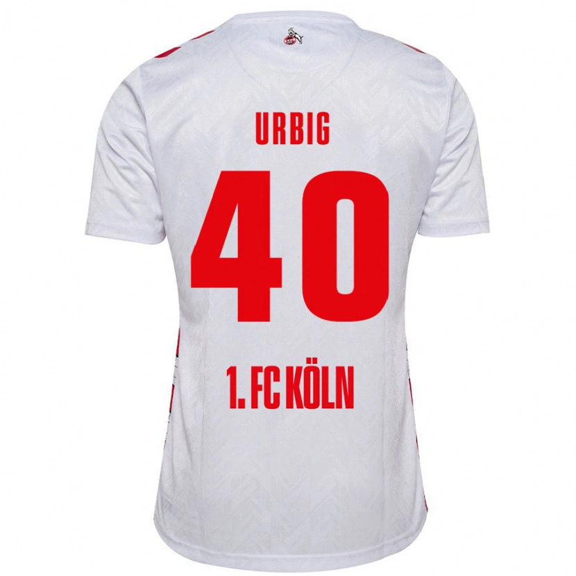 Danxen Kinder Jonas Urbig #40 Weiß Rot Heimtrikot Trikot 2024/25 T-Shirt