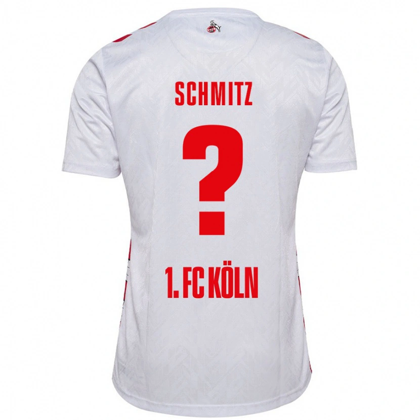 Danxen Kinder Timo Schmitz #0 Weiß Rot Heimtrikot Trikot 2024/25 T-Shirt