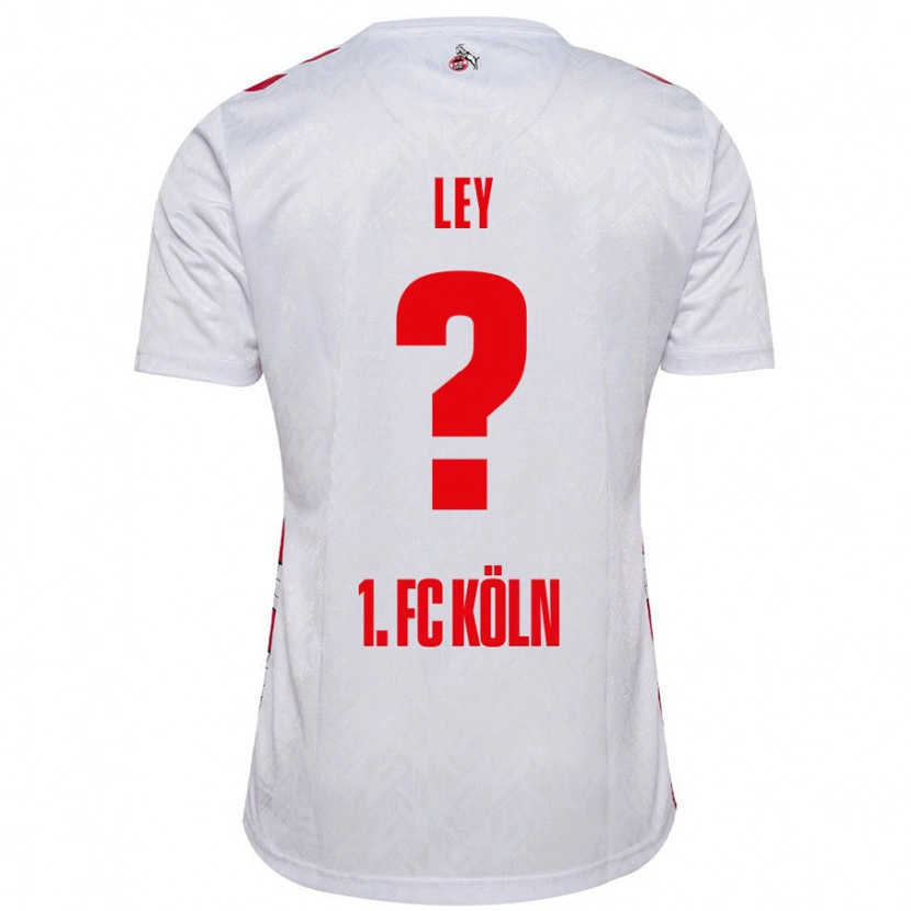 Danxen Kinder Benjamin Ley #0 Weiß Rot Heimtrikot Trikot 2024/25 T-Shirt