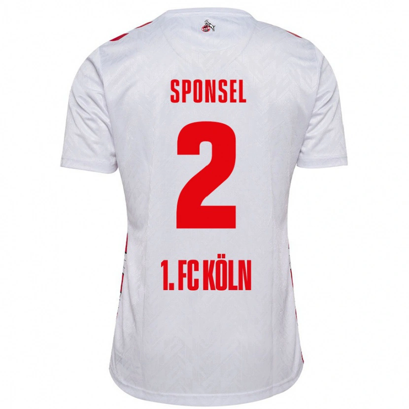 Danxen Kinder Meiko Sponsel #2 Weiß Rot Heimtrikot Trikot 2024/25 T-Shirt