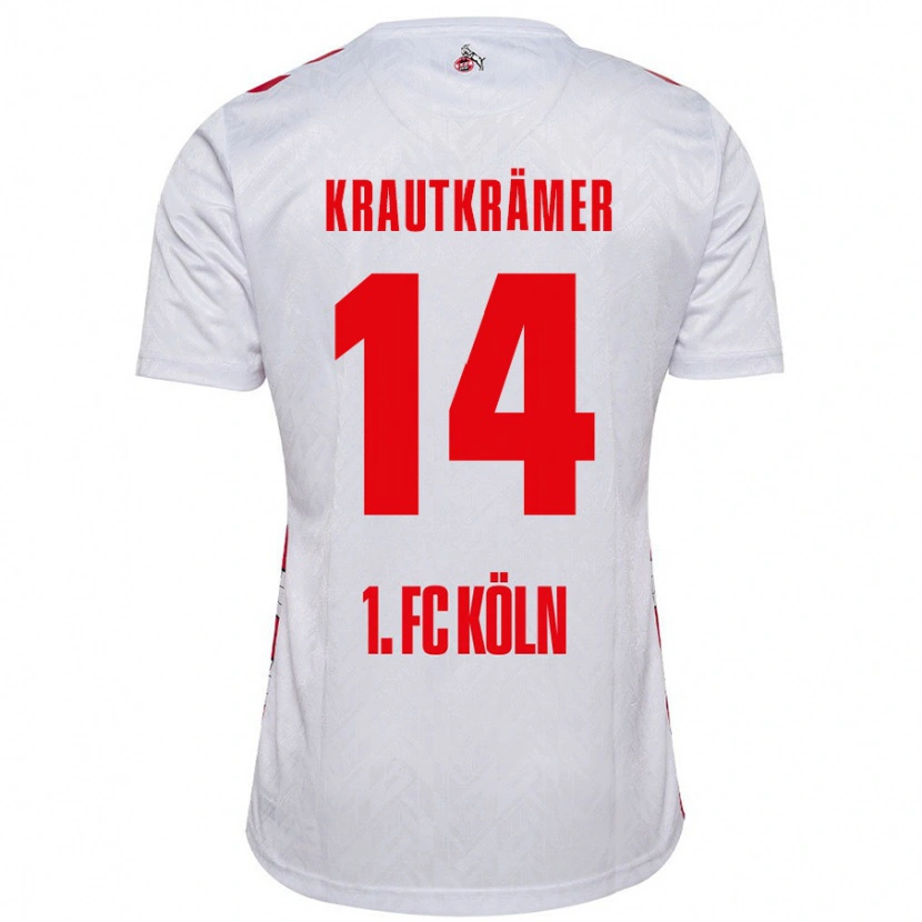 Danxen Kinder Jakob Krautkrämer #14 Weiß Rot Heimtrikot Trikot 2024/25 T-Shirt