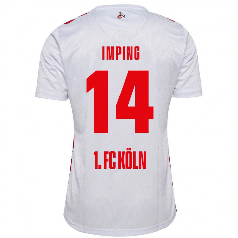 Danxen Kinder Carlotta Imping #14 Weiß Rot Heimtrikot Trikot 2024/25 T-Shirt