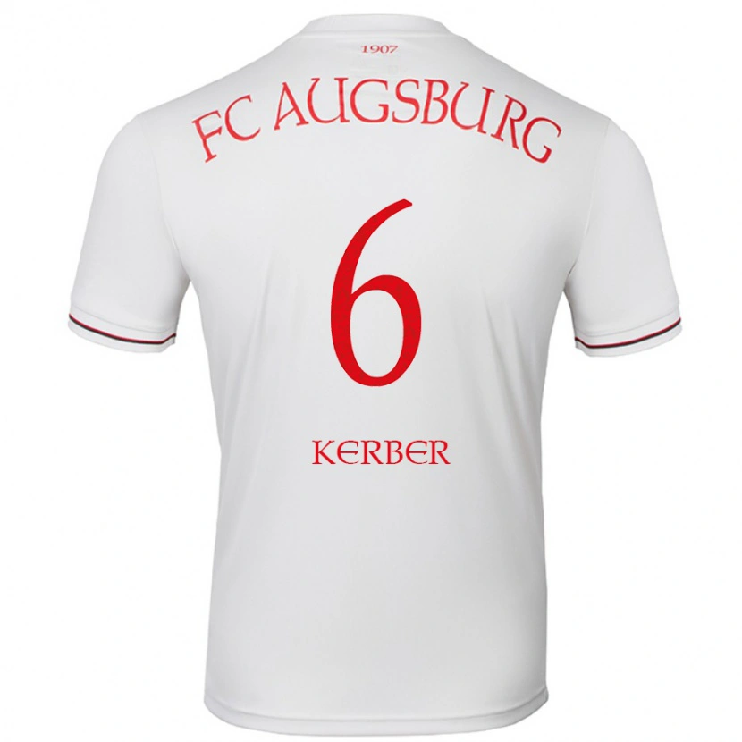 Danxen Kinder Luca Kerber #6 Weiß Heimtrikot Trikot 2024/25 T-Shirt