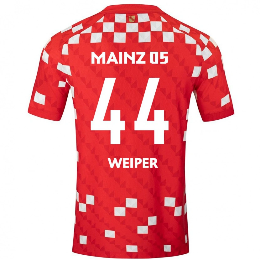Danxen Kinder Nelson Weiper #44 Weiß Rot Heimtrikot Trikot 2024/25 T-Shirt