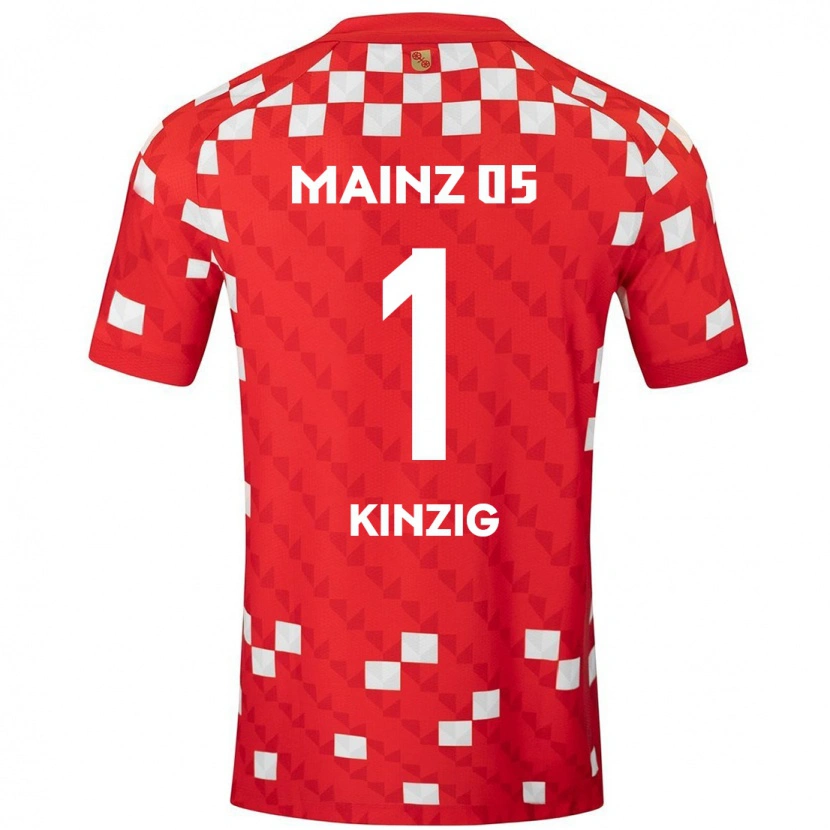 Danxen Kinder Maximilian Kinzig #1 Weiß Rot Heimtrikot Trikot 2024/25 T-Shirt