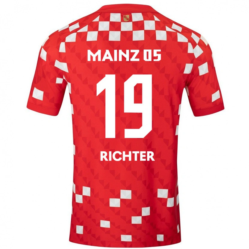 Danxen Kinder Marc Richter #19 Weiß Rot Heimtrikot Trikot 2024/25 T-Shirt