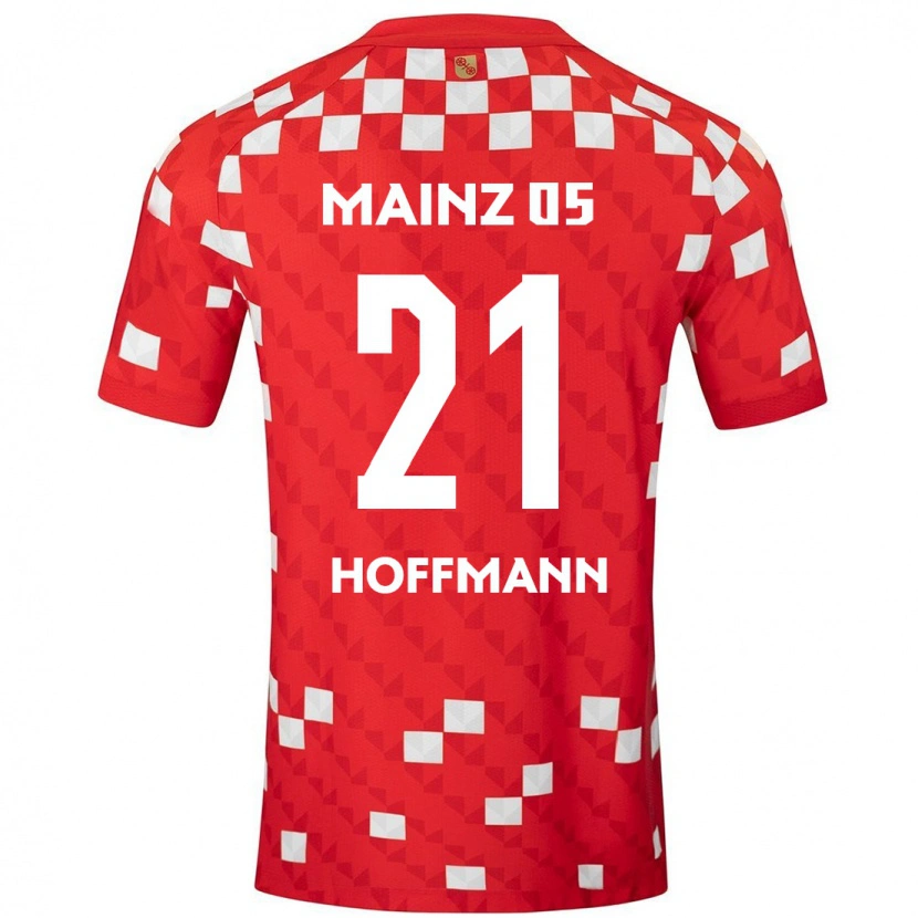 Danxen Kinder Leon Hoffmann #21 Weiß Rot Heimtrikot Trikot 2024/25 T-Shirt