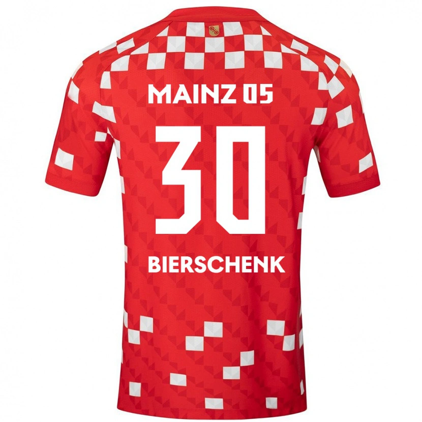 Danxen Kinder Lovis Bierschenk #30 Weiß Rot Heimtrikot Trikot 2024/25 T-Shirt