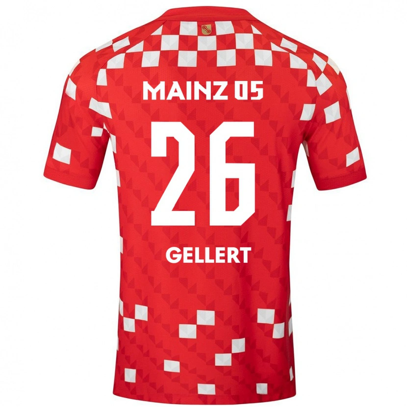 Danxen Kinder Mona Gellert #26 Weiß Rot Heimtrikot Trikot 2024/25 T-Shirt
