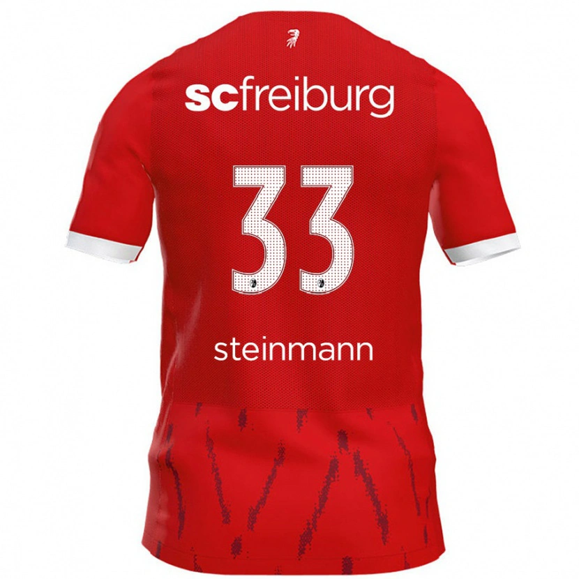 Danxen Kinder Karl Steinmann #33 Rot Heimtrikot Trikot 2024/25 T-Shirt