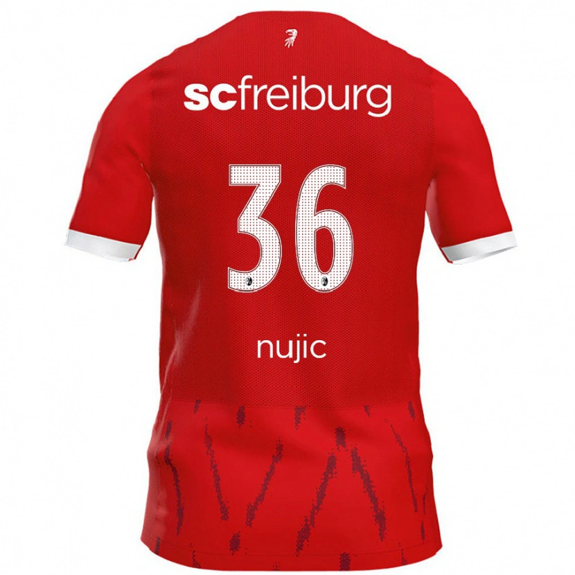 Danxen Kinder Luka Nujic #36 Rot Heimtrikot Trikot 2024/25 T-Shirt