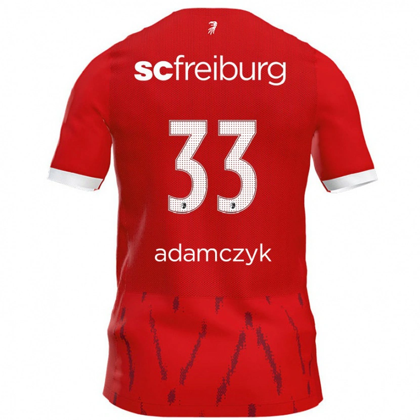 Danxen Kinder Rebecca Adamczyk #33 Rot Heimtrikot Trikot 2024/25 T-Shirt