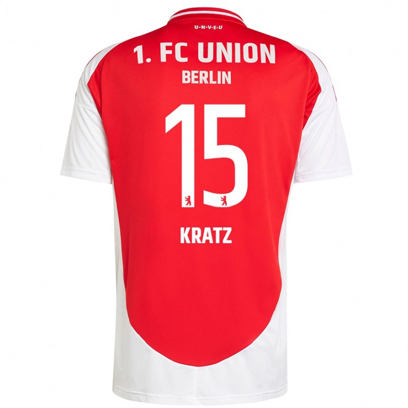 Danxen Kinder Hannah Kratz #15 Rot Weiß Heimtrikot Trikot 2024/25 T-Shirt