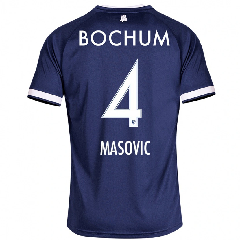 Danxen Kinder Erhan Masovic #4 Dunkelblau Heimtrikot Trikot 2024/25 T-Shirt