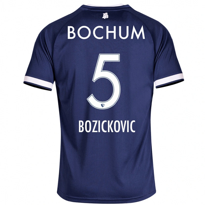 Danxen Kinder Niko Bozickovic #5 Dunkelblau Heimtrikot Trikot 2024/25 T-Shirt