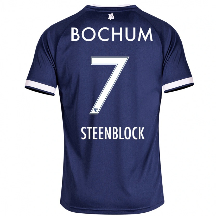 Danxen Kinder Jannis Steenblock #7 Dunkelblau Heimtrikot Trikot 2024/25 T-Shirt