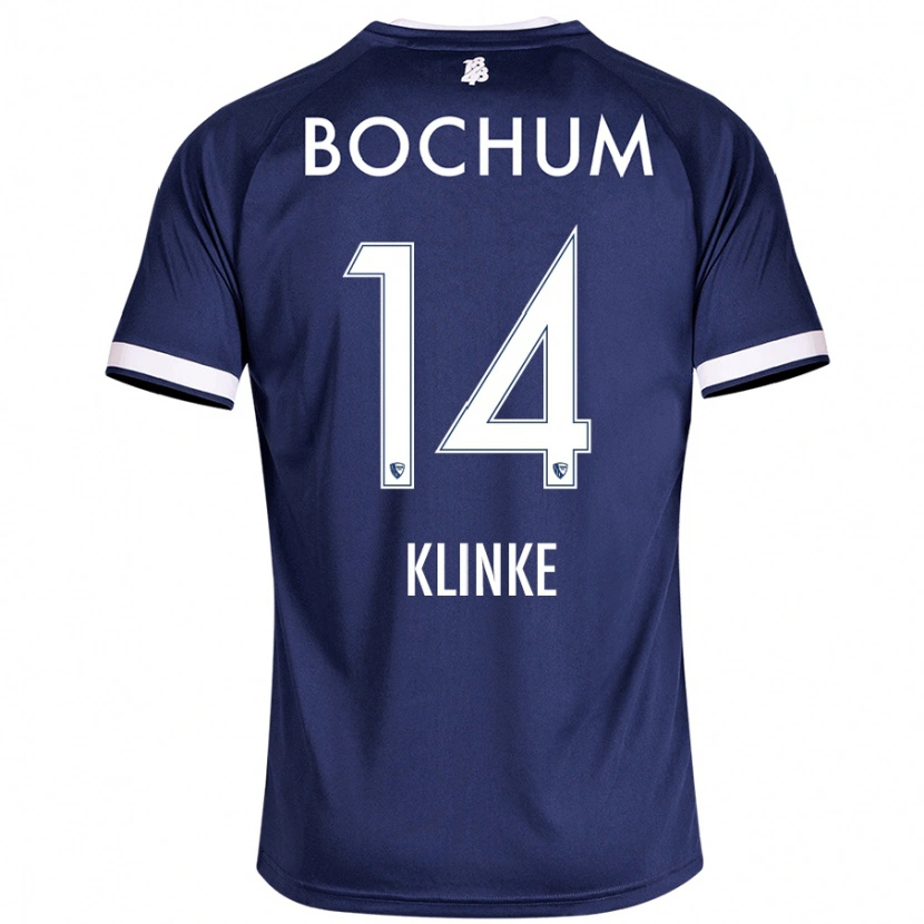 Danxen Kinder Niklas Klinke #14 Dunkelblau Heimtrikot Trikot 2024/25 T-Shirt