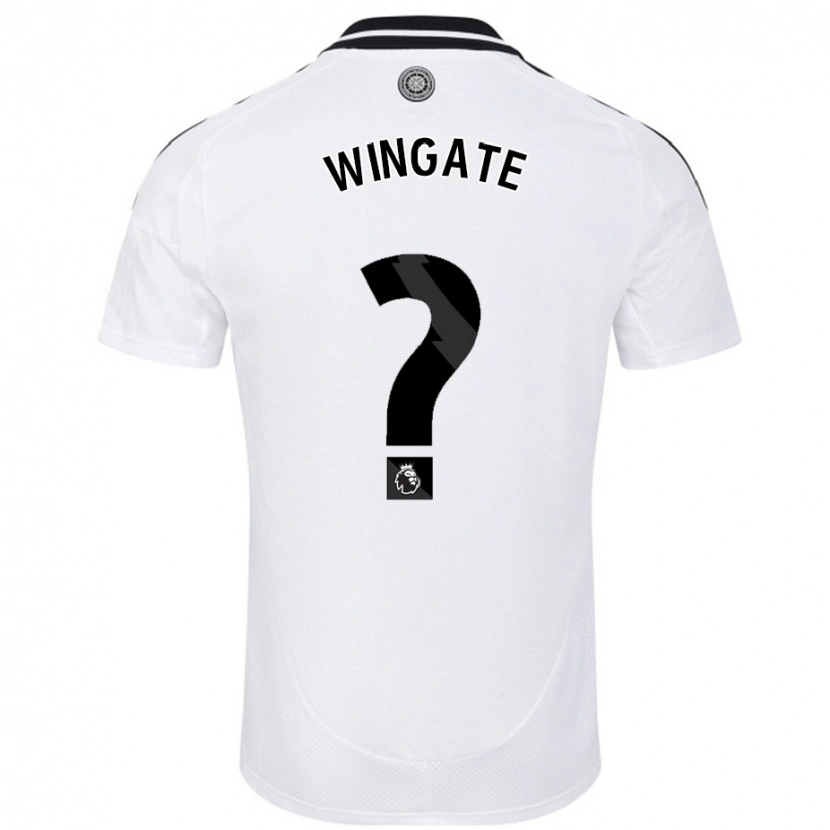 Danxen Kinder Tom Wingate #0 Weiß Heimtrikot Trikot 2024/25 T-Shirt