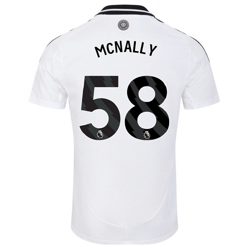 Danxen Kinder Alfie Mcnally #58 Weiß Heimtrikot Trikot 2024/25 T-Shirt