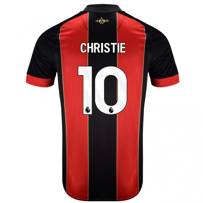Danxen Kinder Ryan Christie #10 Rot Schwarz Heimtrikot Trikot 2024/25 T-Shirt