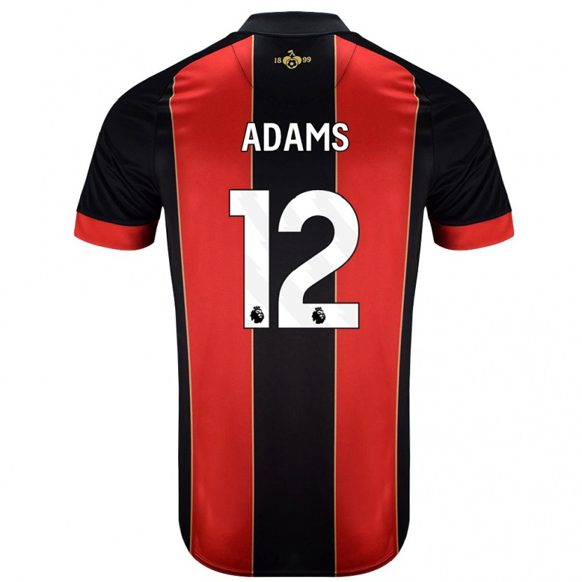Danxen Kinder Tyler Adams #12 Rot Schwarz Heimtrikot Trikot 2024/25 T-Shirt