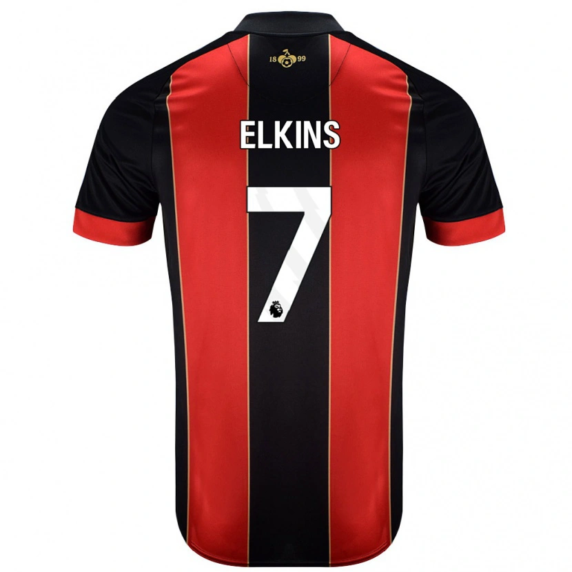 Danxen Kinder Elle Elkins #7 Rot Schwarz Heimtrikot Trikot 2024/25 T-Shirt