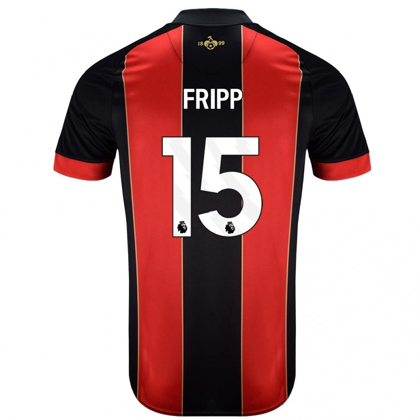 Danxen Kinder Kelly Fripp #15 Rot Schwarz Heimtrikot Trikot 2024/25 T-Shirt