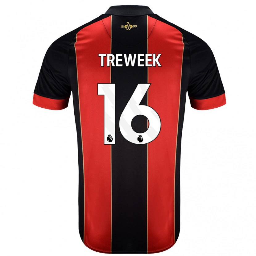 Danxen Kinder Jess Treweek #16 Rot Schwarz Heimtrikot Trikot 2024/25 T-Shirt