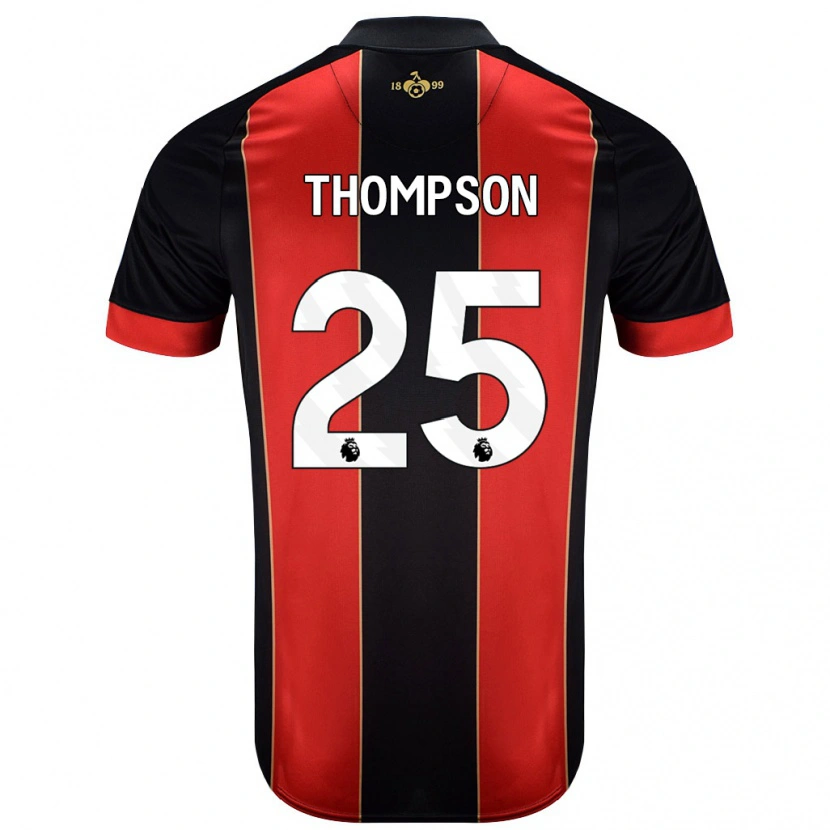 Danxen Kinder Kenni Thompson #25 Rot Schwarz Heimtrikot Trikot 2024/25 T-Shirt