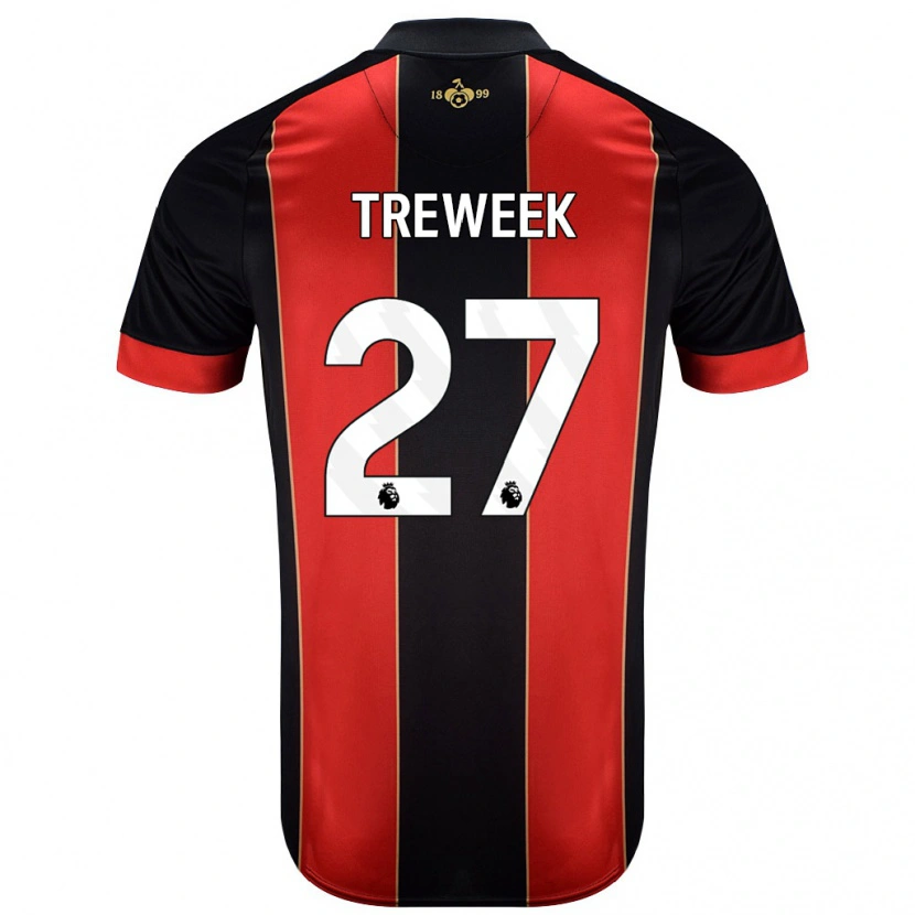 Danxen Kinder Amber Treweek #27 Rot Schwarz Heimtrikot Trikot 2024/25 T-Shirt