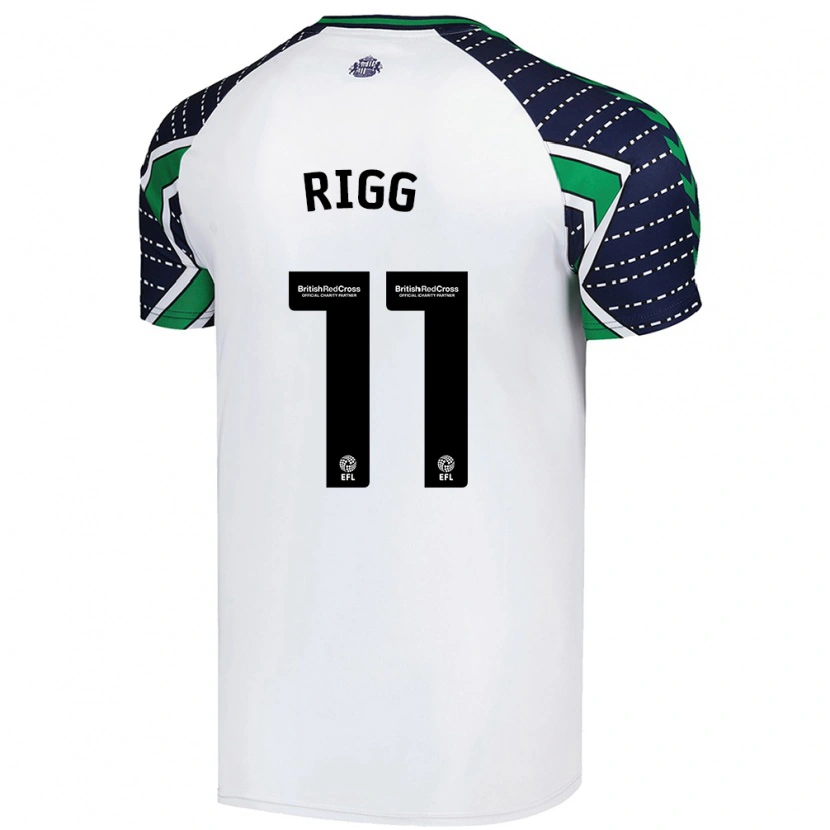 Danxen Kinder Chris Rigg #11 Weiß Auswärtstrikot Trikot 2024/25 T-Shirt