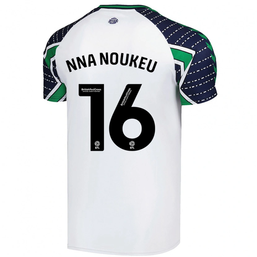 Danxen Kinder Blondy Nna Noukeu #16 Weiß Auswärtstrikot Trikot 2024/25 T-Shirt