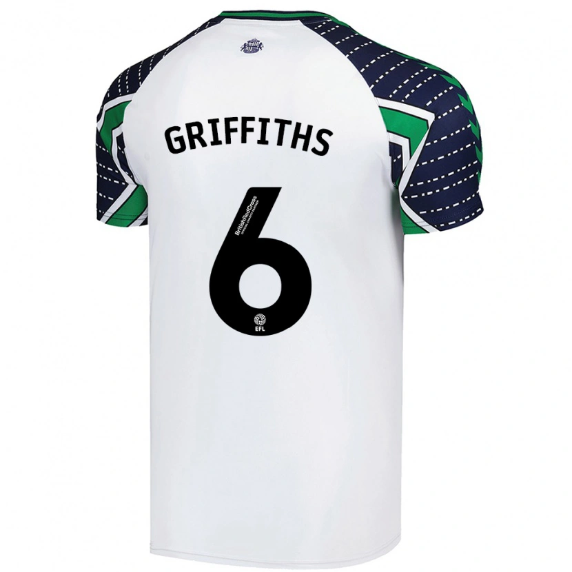 Danxen Kinder Louise Griffiths #6 Weiß Auswärtstrikot Trikot 2024/25 T-Shirt