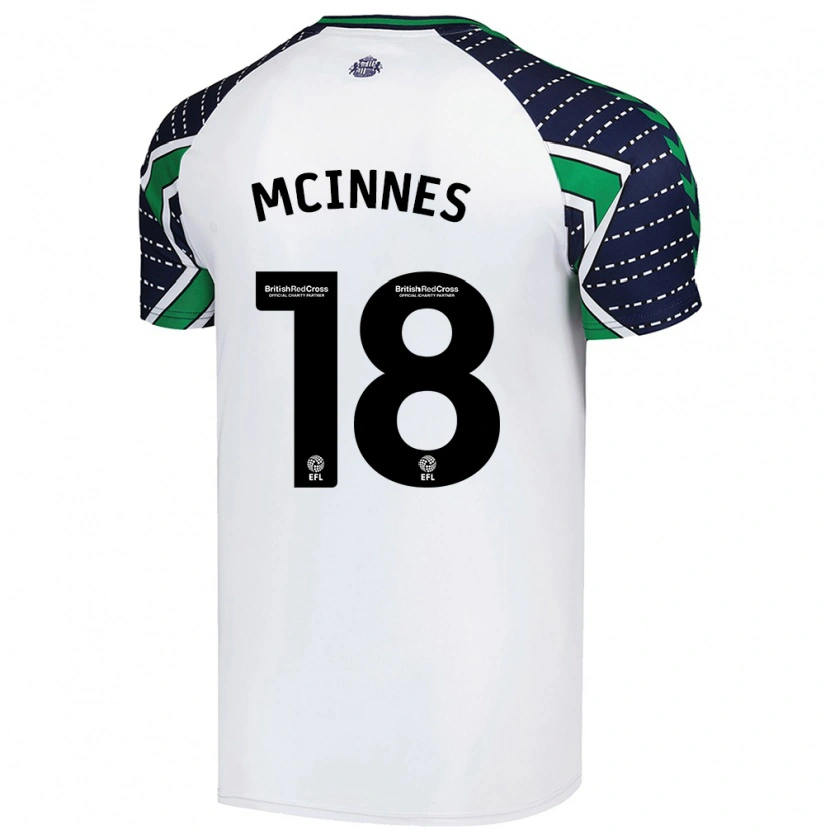 Danxen Kinder Libbi Mcinnes #18 Weiß Auswärtstrikot Trikot 2024/25 T-Shirt