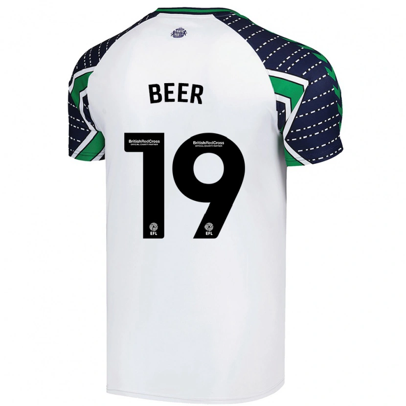 Danxen Kinder Megan Beer #19 Weiß Auswärtstrikot Trikot 2024/25 T-Shirt