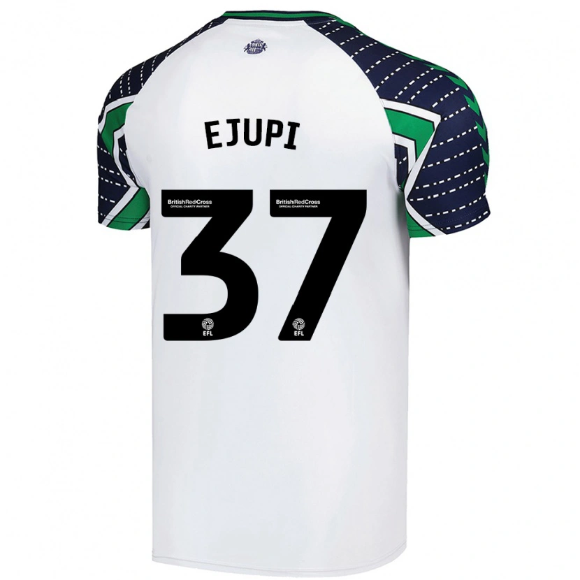 Danxen Kinder Elizabeta Ejupi #37 Weiß Auswärtstrikot Trikot 2024/25 T-Shirt