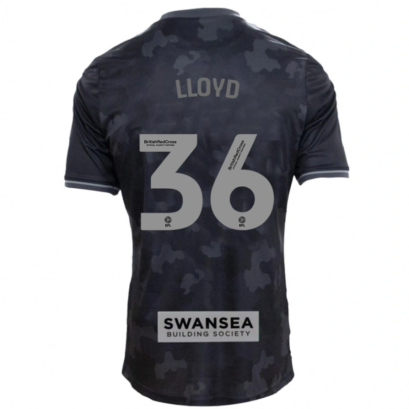 Danxen Kinder Ben Lloyd #36 Schwarz Auswärtstrikot Trikot 2024/25 T-Shirt