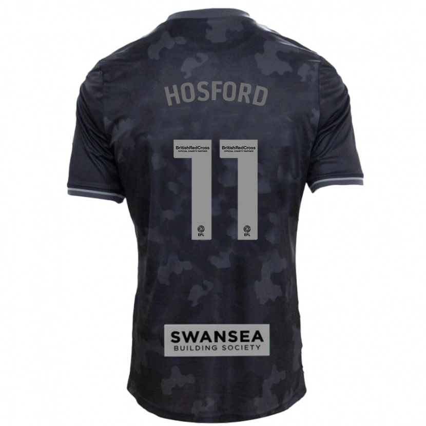 Danxen Kinder Katy Hosford #11 Schwarz Auswärtstrikot Trikot 2024/25 T-Shirt