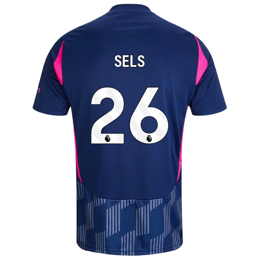 Danxen Kinder Matz Sels #26 Königsblau Rosa Auswärtstrikot Trikot 2024/25 T-Shirt