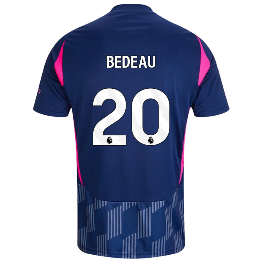 Danxen Kinder Naomi Bedeau #20 Königsblau Rosa Auswärtstrikot Trikot 2024/25 T-Shirt