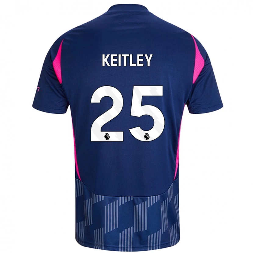 Danxen Kinder Alice Keitley #25 Königsblau Rosa Auswärtstrikot Trikot 2024/25 T-Shirt