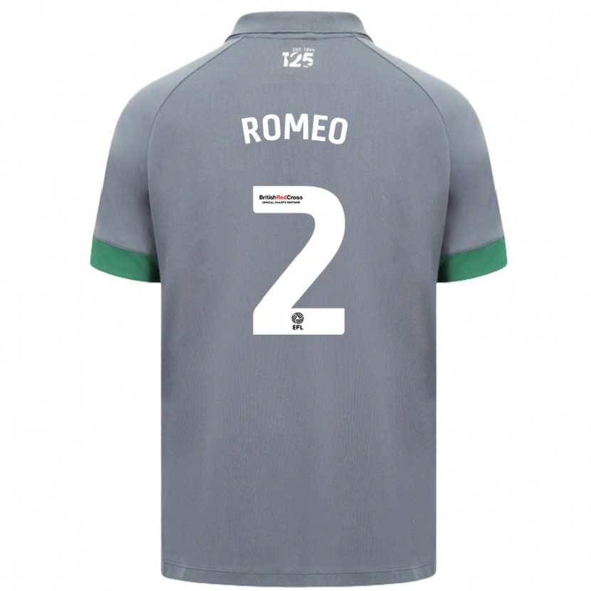 Danxen Kinder Mahlon Romeo #2 Dunkelgrau Auswärtstrikot Trikot 2024/25 T-Shirt