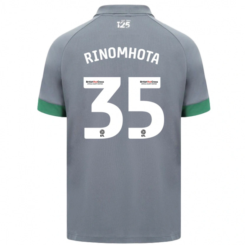 Danxen Kinder Andy Rinomhota #35 Dunkelgrau Auswärtstrikot Trikot 2024/25 T-Shirt