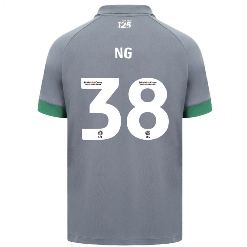 Danxen Kinder Perry Ng #38 Dunkelgrau Auswärtstrikot Trikot 2024/25 T-Shirt
