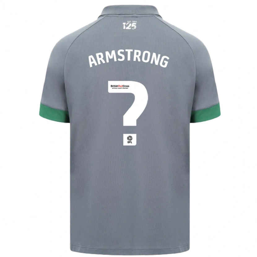 Danxen Kinder Luke Armstrong #0 Dunkelgrau Auswärtstrikot Trikot 2024/25 T-Shirt