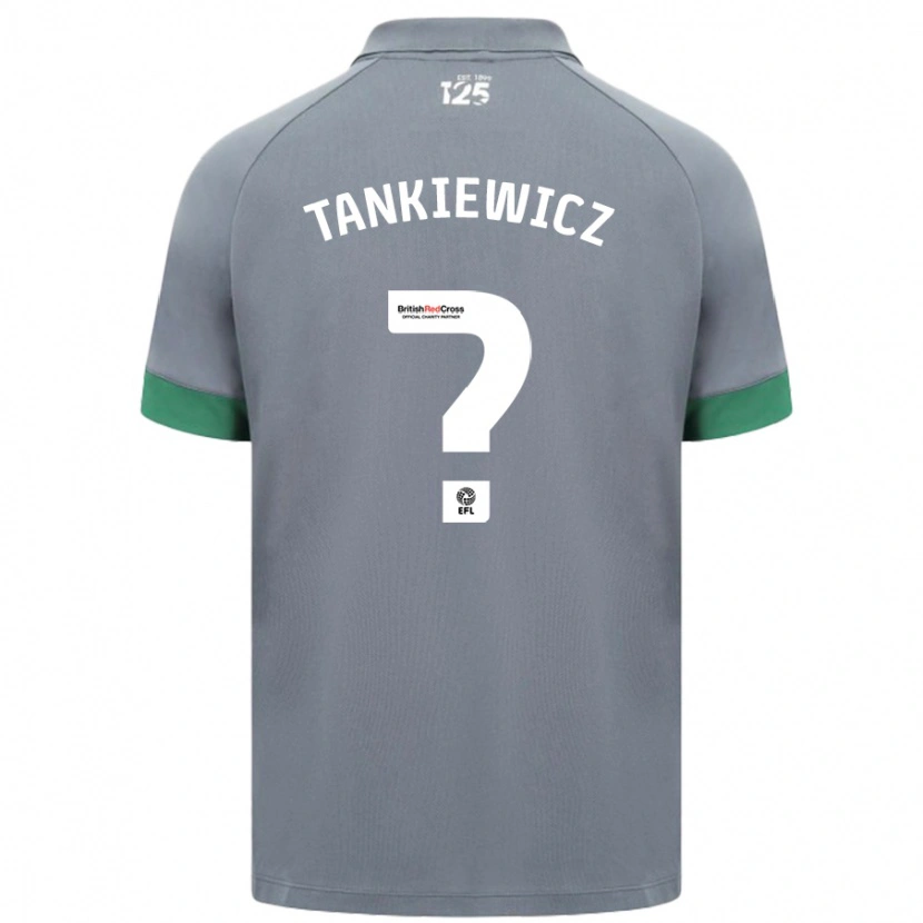 Danxen Kinder Rob Tankiewicz #0 Dunkelgrau Auswärtstrikot Trikot 2024/25 T-Shirt