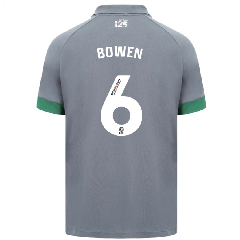 Danxen Kinder Megan Bowen #6 Dunkelgrau Auswärtstrikot Trikot 2024/25 T-Shirt