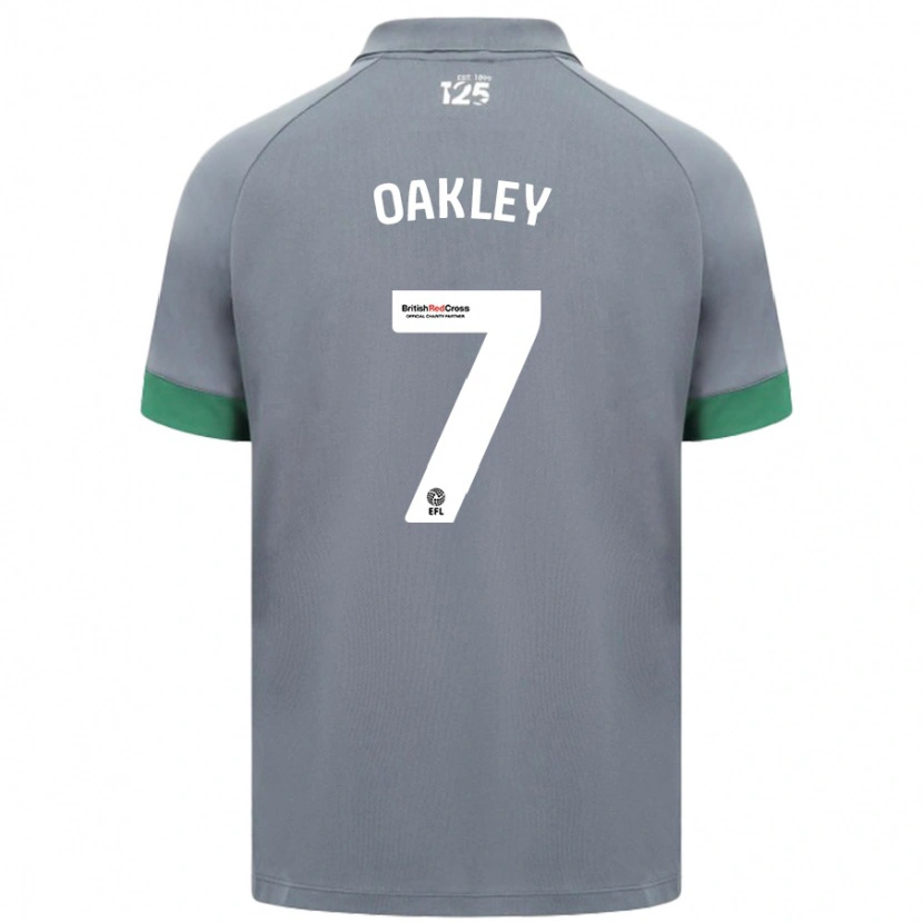 Danxen Kinder Rhianne Oakley #7 Dunkelgrau Auswärtstrikot Trikot 2024/25 T-Shirt