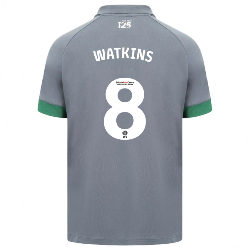Danxen Kinder Seren Watkins #8 Dunkelgrau Auswärtstrikot Trikot 2024/25 T-Shirt